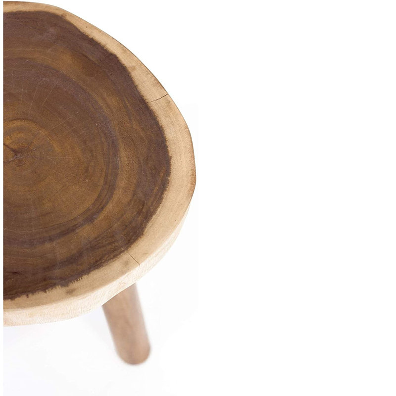 Tabouret d'appoint en bois massif