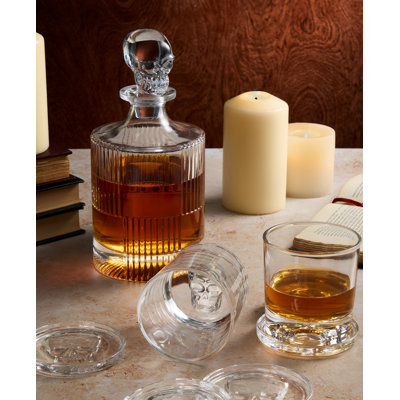 Skull Round Whiskey Decanter