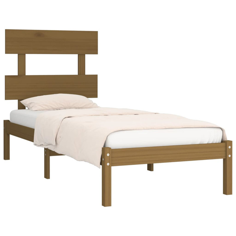 Bed Frame Solid Wood, natural, Single (3')