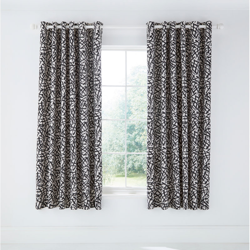Anise Eyelet Room Darkening Curtains