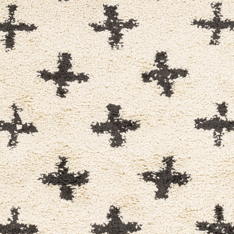 Tapis ivoire / gris Newburyport, Rectangle 5 pi 3 po x 7 pi 3 po