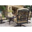 Byrge 5-Piece Patio Conversation Set with Cushions and 52" Round Ice Bucket Tea Table