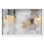 Art mural bohème gris doré I Shadowbox Print par Art Remedy