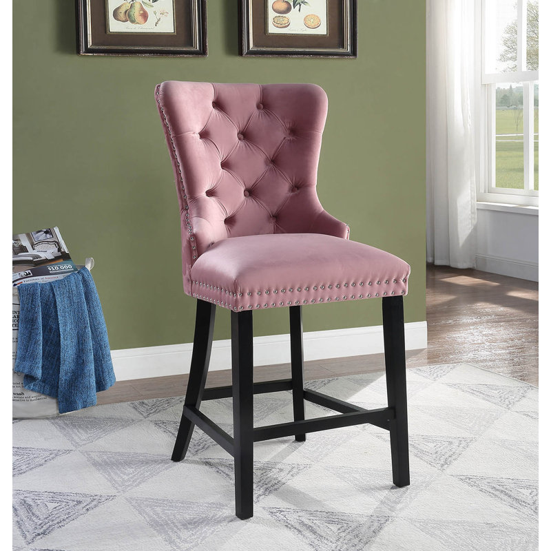 Glasby Counter Stool, Pink