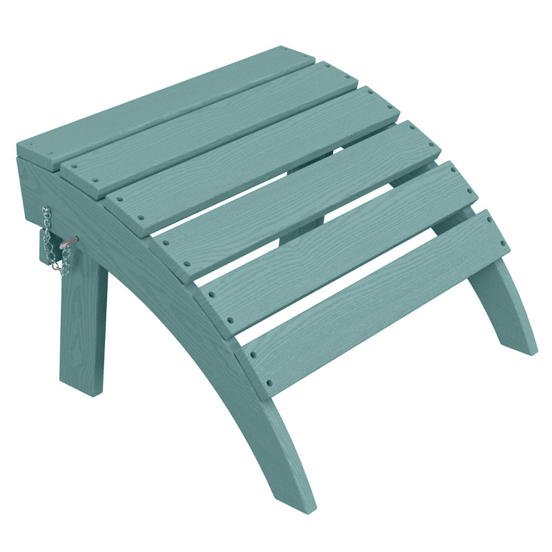 Repose-pieds pliable en plastique PEHD Adirondack, Aruba