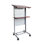 Podium pour pupitre à hauteur ajustable avec roulettes Fixturedisplays®, structure en acier robuste, podium roulant 18147