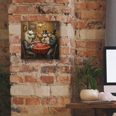 «Poker On Noah's Arc» par Rich Monet, art mural sur toile