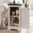 Rasema Farmhouse End Table with Charging Station, Wood Nightstand with Adjustable Shelf, Built-In Outlets-437041833