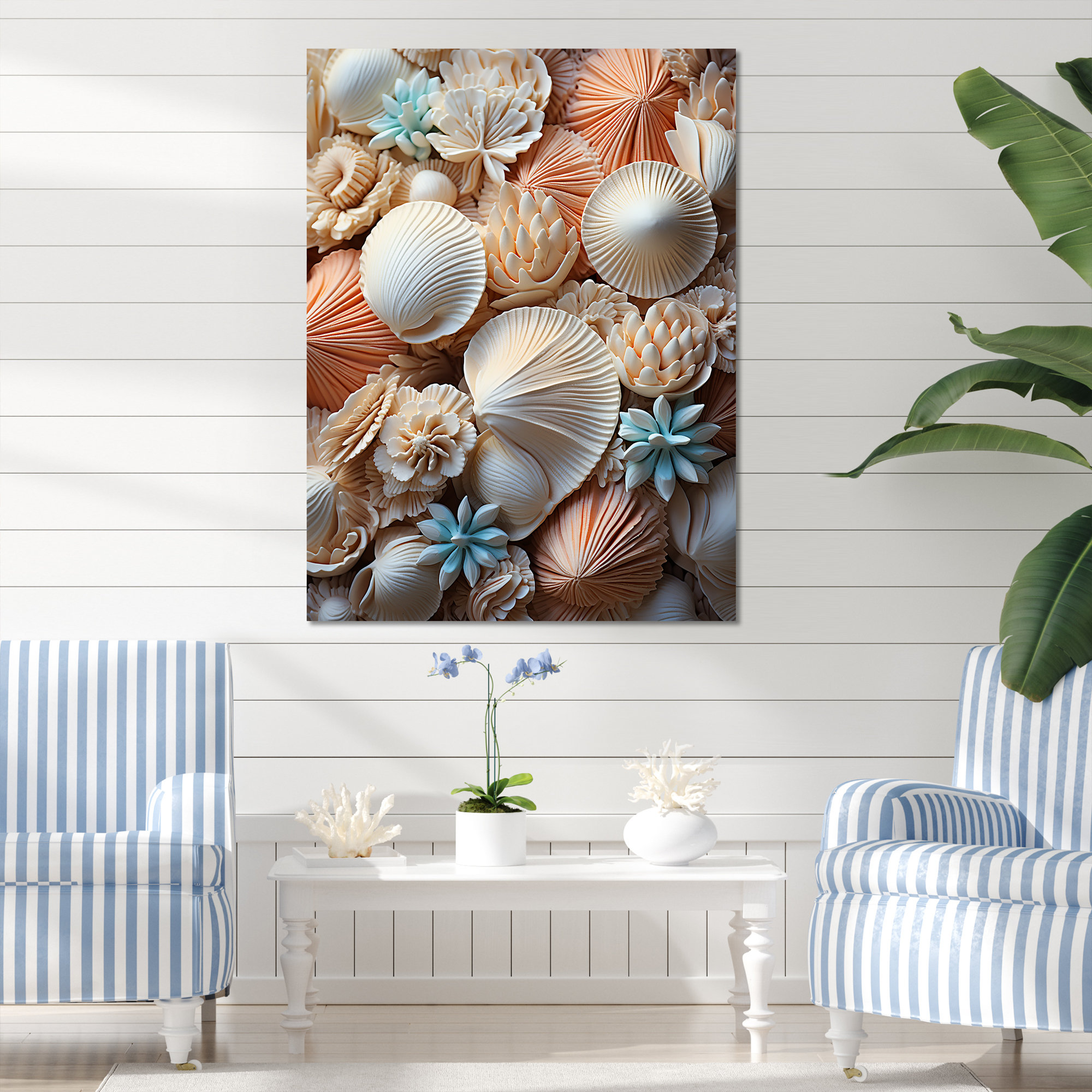 Highland Dunes Classic Seashells By The Sea II - Seashell Wall Art ...