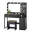 Ensemble de meuble-lavabo lumineux - 11 ampoules à 3 couleurs à intensité variable, 5 tiroirs-907936775
