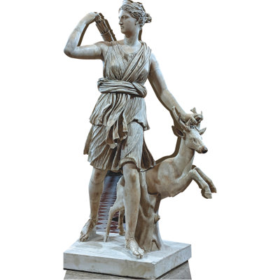 H13649 Diane de Versailles Doe Huntress Goddess Hunt Cardboard Cutout Standee Standup