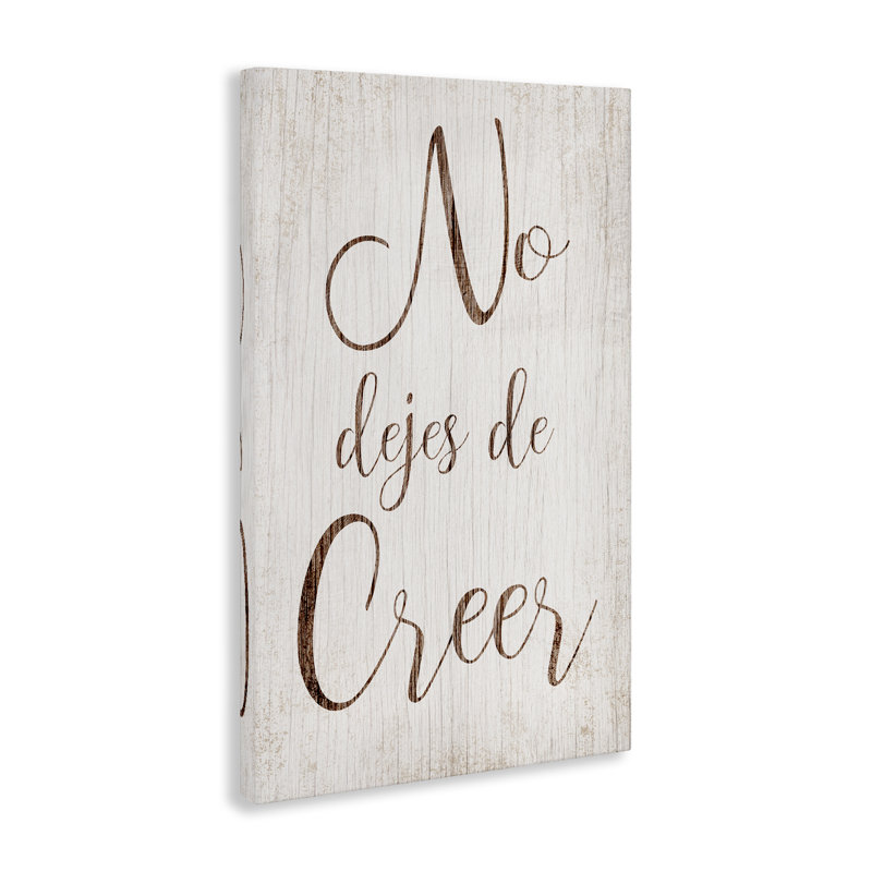 «No Dejes de Creer», art mural sur toile par Lil 'Rue, H 36 po x l 24 po