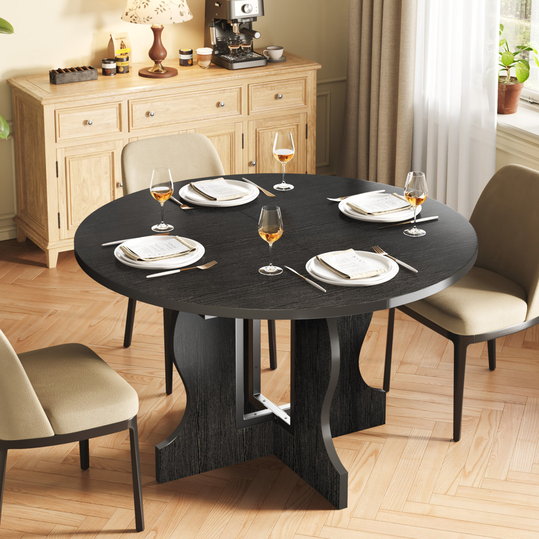 Extendable Round Dining Table