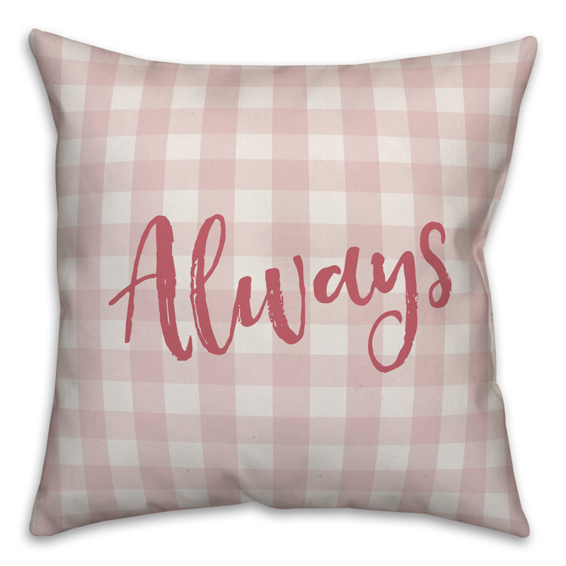 Plaid Reversible Throw Pillow