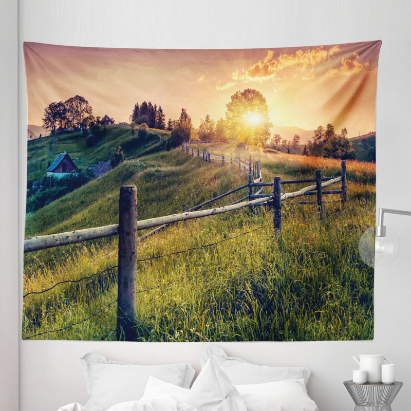 Microfiber Wall Hanging, 264.16cm H x 223.52cm W
