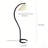 Arched Floor Lamp, Mid-Century Modern Curved Wood Tall Standing Light With Pleated Fabric Shade For Living Room & Bedroom-797220698