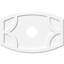 Médaillon de plafond contemporain en PVC de qualité architecturale Kailey l 24 po x H 16 po x P 2 po x P 13 po x P 1 po-36079198-137837514-137837603