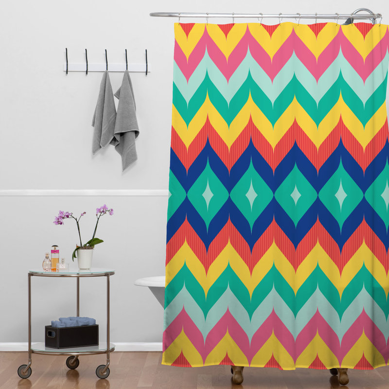 Rideau de douche simple chevron 5