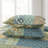 HoneiLife King Size 3-Piece 100% Cotton Patchwork Bedding Set, Classic American Handmade Quilt with Matching Pillow Shams，Green-118138684-129462152
