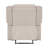 Modern Reclining Chair Textured Fabric Upholstery Pillowtop Arms Solid Wood Frame 1Pc Living Room Furniture-739642359