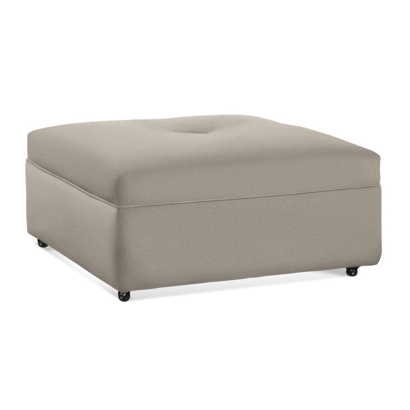 Fremont Upholstered Ottoman, Beige Performance Fabric; 0851-73