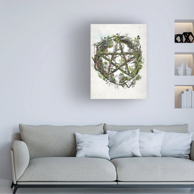 Barrett Biggers Wiccan Pentagram Canvas Art