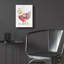  «Patchwork Chickens 4» par Courtney Prahl, art mural en verre, 12 po x 16 po