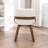 Dundrod Faux Leather Upholstered Swivel Dining Armchair-123200763