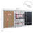 Wall Mounted Combo Cork Chalkboard Set