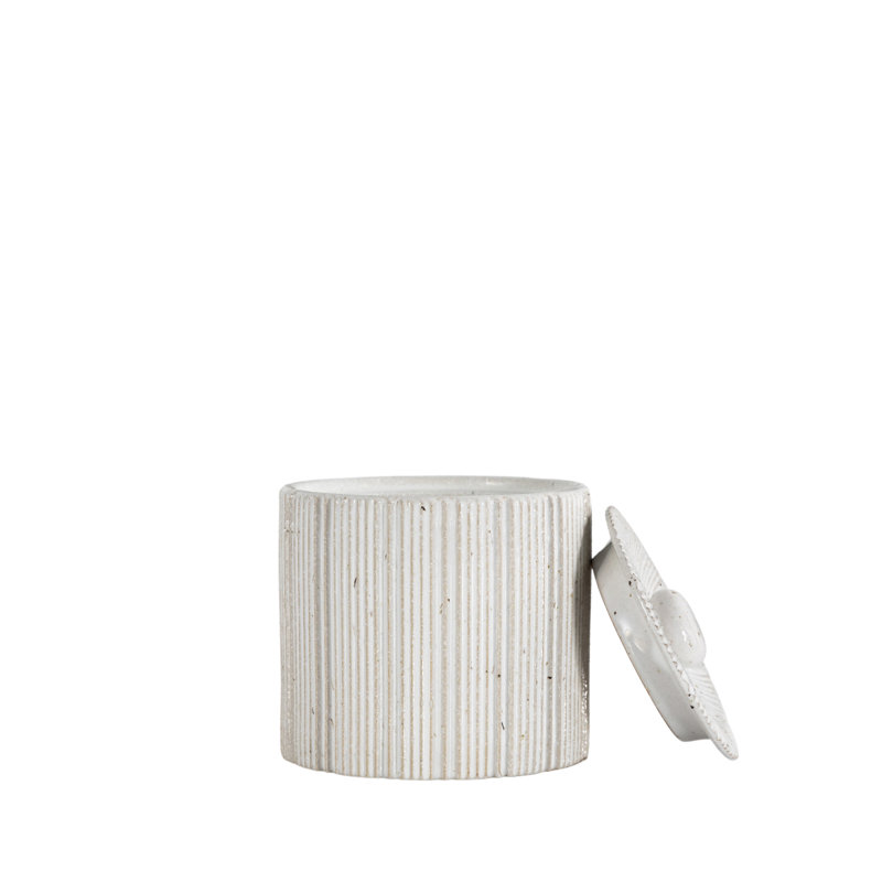 Holgate Handmade Earthenware Decorative Urns & Jars, 25cm x 25 cm x 25cm, White