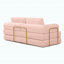 Canapé-lit convertible, canapé-lit pliant en velours côtelé, matelas de lit futon avec oreillers, canapé désossé pour le salon, rose-1079136603