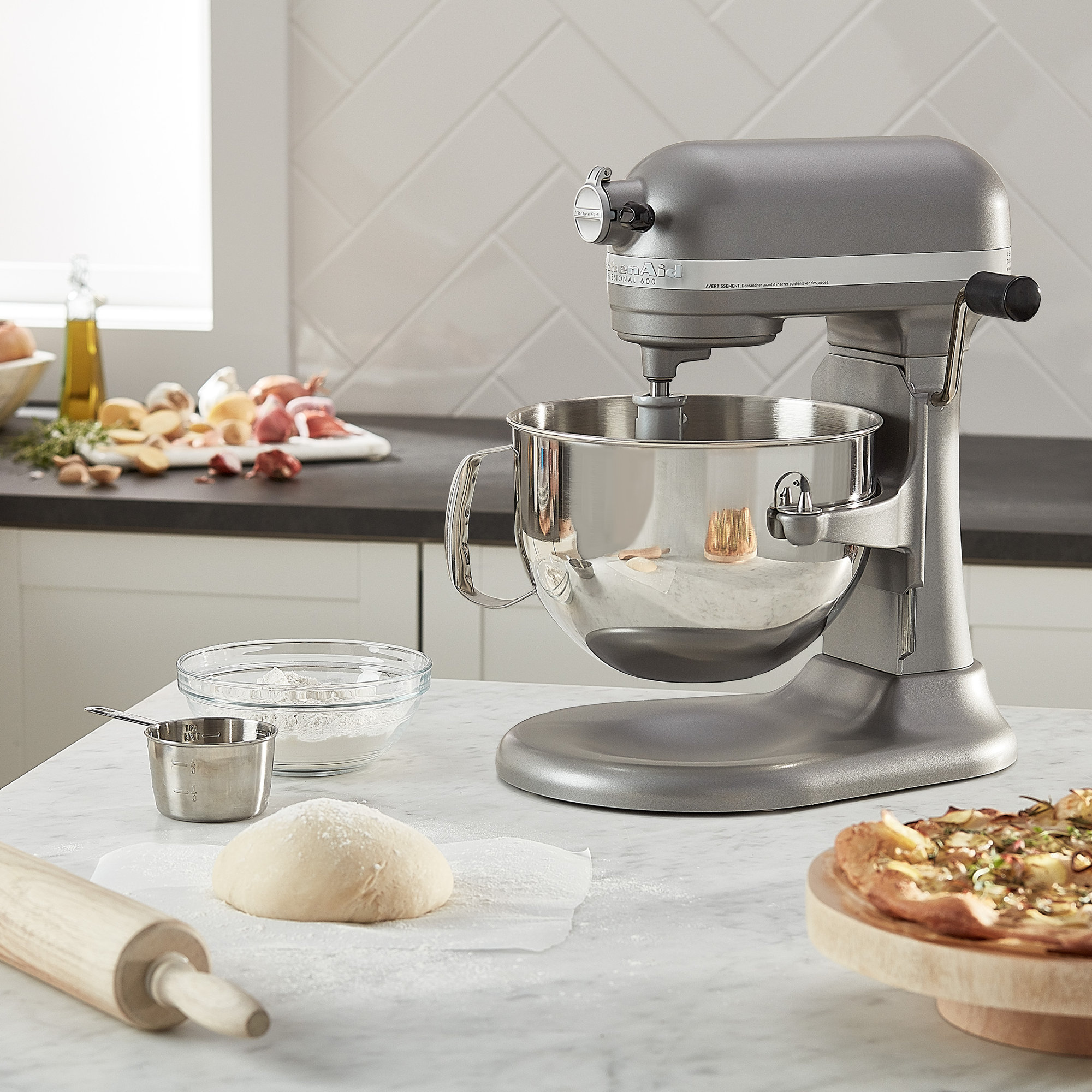 KitchenAid Professional 600 Series 6 Quart Bowl-Lift Stand Mixer, Silver