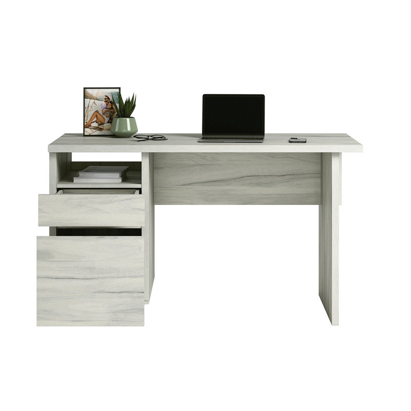 Desk With File Drawer (Not Include Stools)