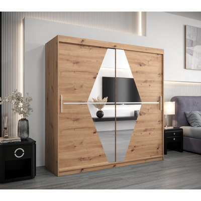 Aleksanteri 2 Door Manufactured Wood Wardrobe