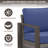 5-Piece Outdoor Frame Armrest Patio Conversation Set With Swivel Chairs And Fire Pit Table-1481363594-1481363595