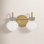 2-Light Opal Glass Bath Sconce