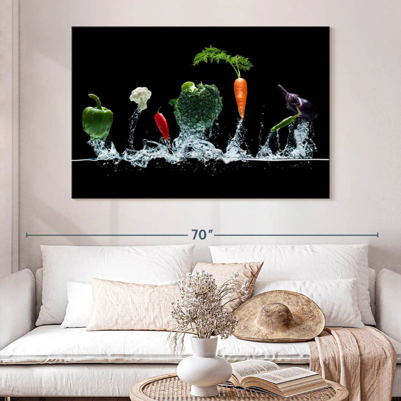 Yarlin Vegetables Splash, 34" H x 51" W