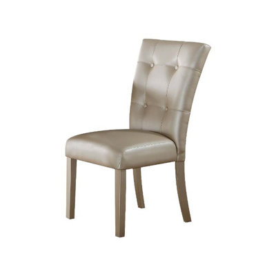 Chaise d'appoint rembourrée et capitonnée Fulmer