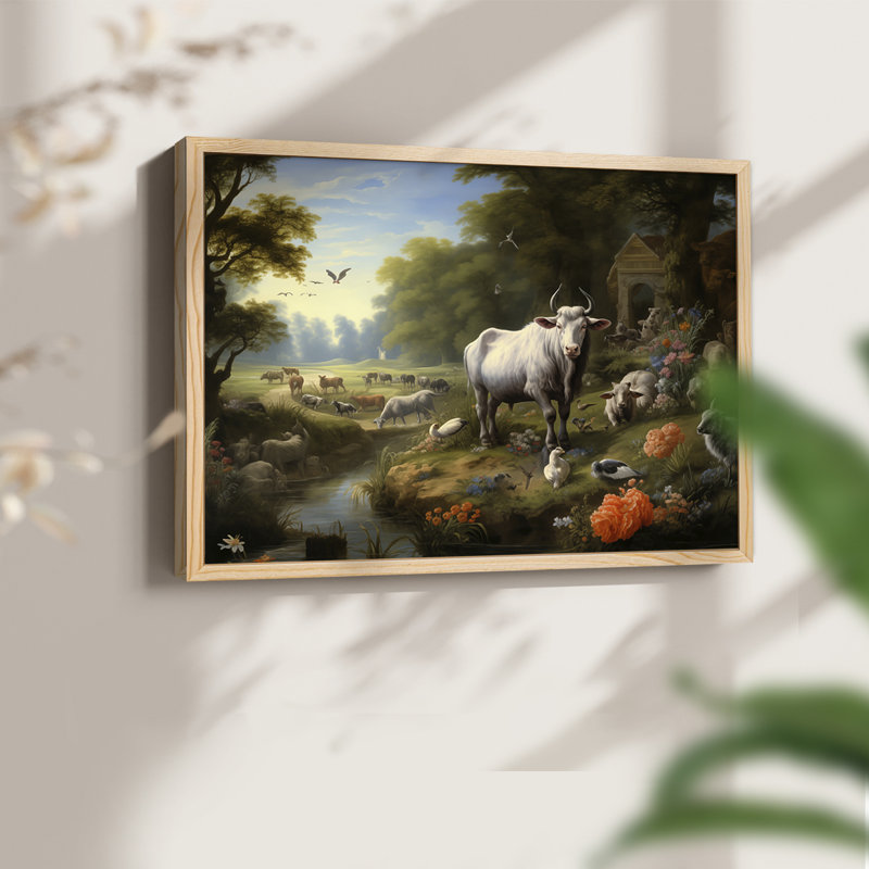 Wildlife Series-XXVII -Framed Print - Restickable, 16" H x 20" W, Natural