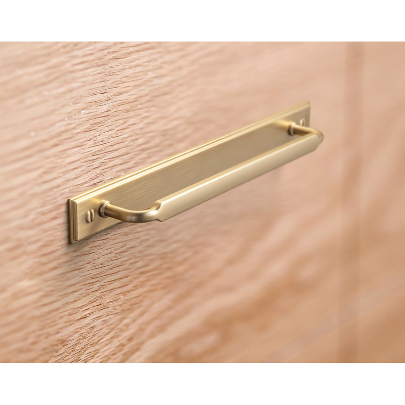 Classical Bar Pull With Backplate(G015) Multipack, 5", Champagne Bronze