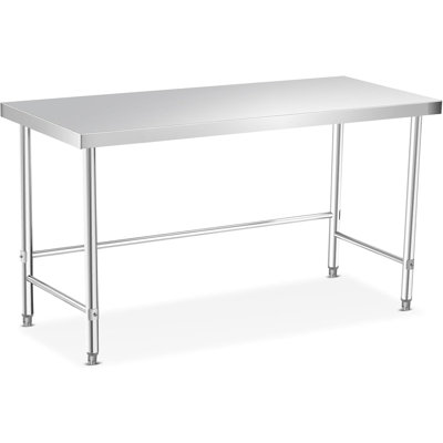 152.4 cm W Prep Table with Stainless Steel Top