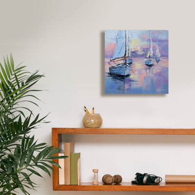 Art mural sur toile 12 "x 12" Highlands Dunes "Seascapes 1" par Lindsay Kivi