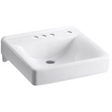 Soho Ceramic 20" Wall Mount Bathroom Sink