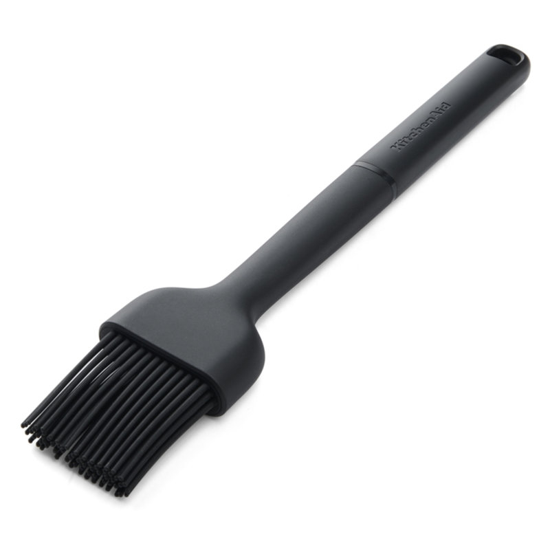 Brosse à rôtir en silicone KitchenAid®, Noir