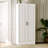72.2" H White Wine Bar Cabinet With Spinning Shelves
