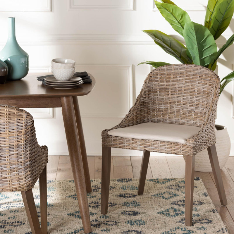 Lara 17.2'' H Upholstered Mahogany Side Chair