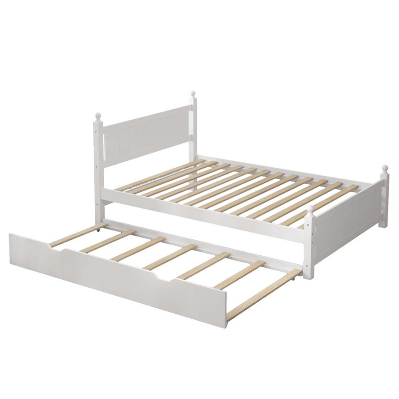 Lit plateforme avec rangement Miltona, Double