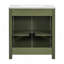 Meuble-lavabo de ferme 30 po avec lavabo en céramique, porte à fermeture en douceur, tablette réglable, armoire de rangement vert olive, structure en bois moderne, conception spacieuse et surface facile à nettoyer-1400382984
