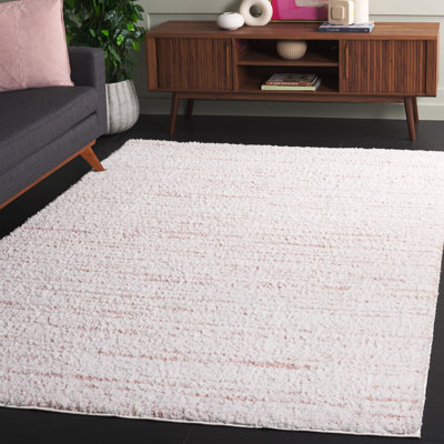 Striped Shag Area Rug