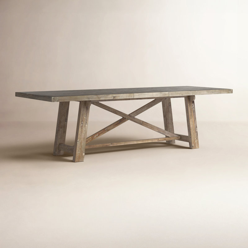 Bianca Extendable Dining Table, Weathered Natural